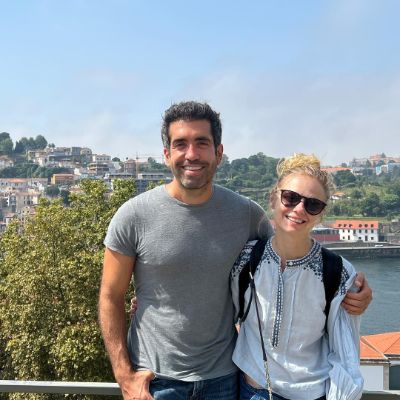 Photo of Ana Layevska and her husband Rodrigo Moreira during their visit in Portugal.